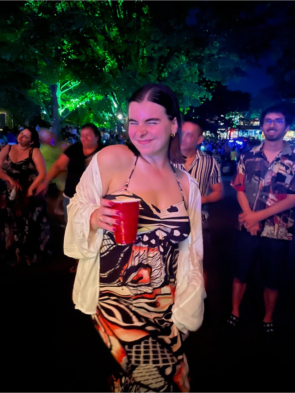 Butterfly Print Maxi Strapless Dress - Picture 3 of 4
